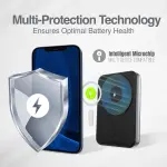 BATERÍA EXTERNA MAGNÉTICA MS10 DE 1000MAH DE ALUMINIO ARGPB1162